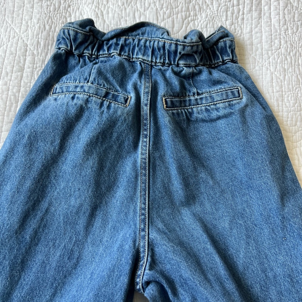 Paper bag high rise boutique jeans